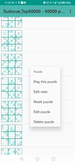 OpenSudoku Screenshot 2