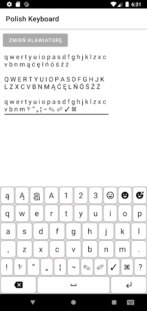 Polish Keyboard, klawiatura Screenshot 2
