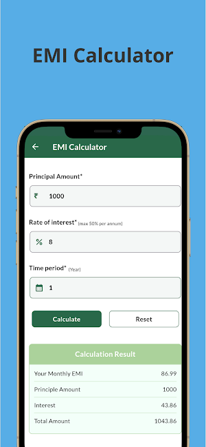 EMI Loan Calculator Screenshot 2