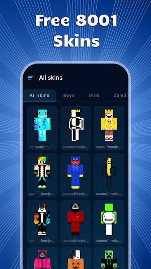 HD Skins for Minecraft MCPE Screenshot 0