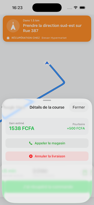 BINQ Livreur Screenshot 3