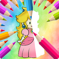 Princess Peach Coloring book