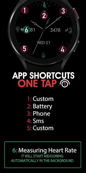Minimal Christmas Watch Face Screenshot 3