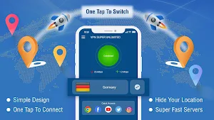 VPN Super Unlimited : Fast VPN Screenshot 1