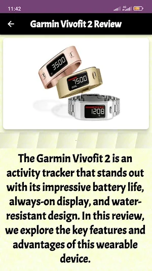 Garmin vívofit 2 guide Screenshot 1