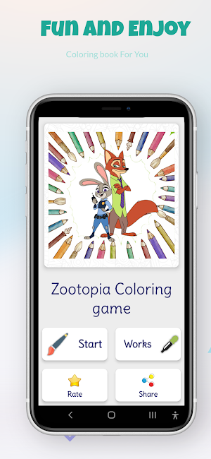 Zootopia Coloring Game Screenshot 2
