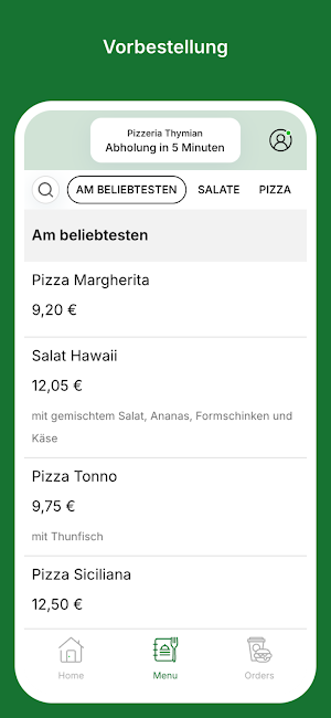 Pizzeria Thymian Screenshot 1