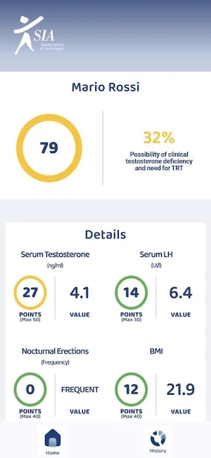 Testosterone deficiency calc Screenshot 1