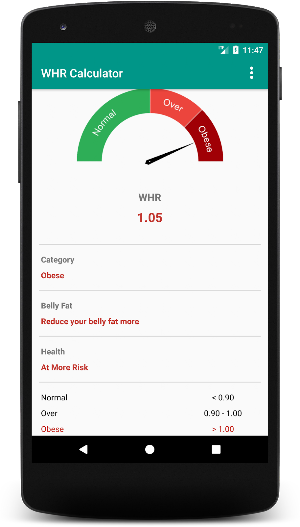 Waist To Hip Ratio Calculator: To Reduce Belly Fat Screenshot 3