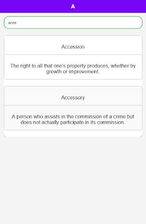 Law Dictionary Screenshot 2