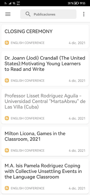 ENGLISH CONFERENCE UPNFM Screenshot 0
