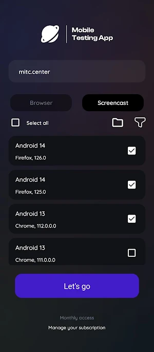 Mobile Testing App (MTA) Screenshot 3
