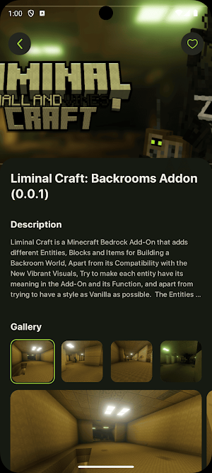 Backrooms Mod for Minecraft PE Screenshot 1
