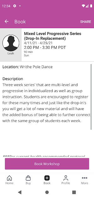Writhe Pole Dance Screenshot 2