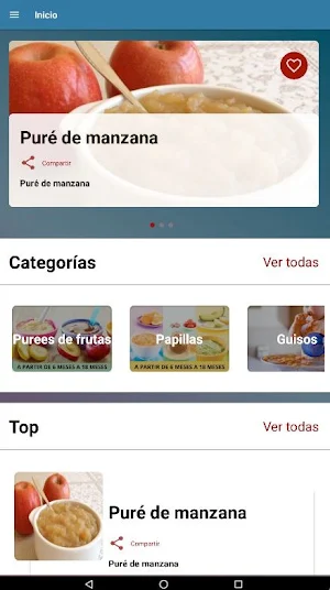 Comidas para Bebés Screenshot 0