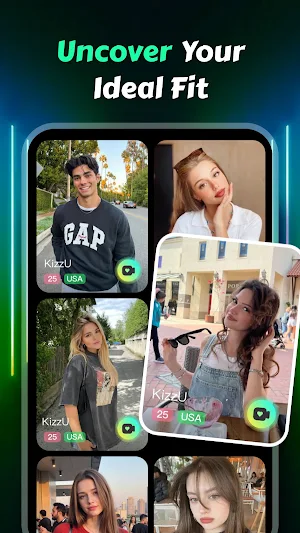 KizzU - Chat Easy, Link Hearts Screenshot 1