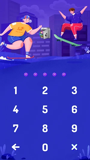 AppLock Theme Skater Boy Screenshot 1