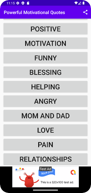 Motivational quotes in english Screenshot 0