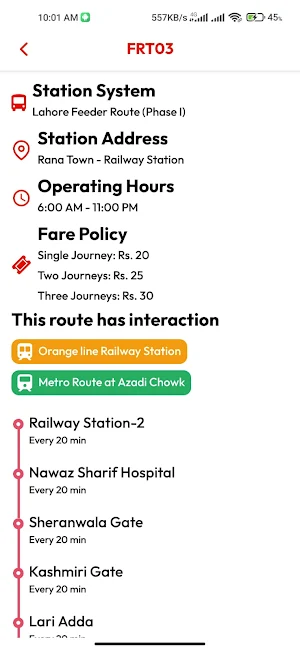 Speedo Bus Route Screenshot 3