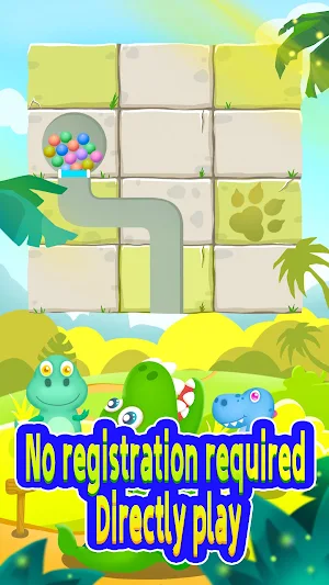 Dinosaurs Eating Balls Screenshot 0