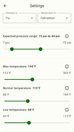 TPMS Advanced Screenshot 1