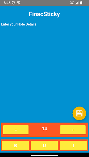 FinacSticky Screenshot 1
