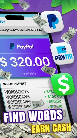 Wordscapes - Word & Get Cash Screenshot 0