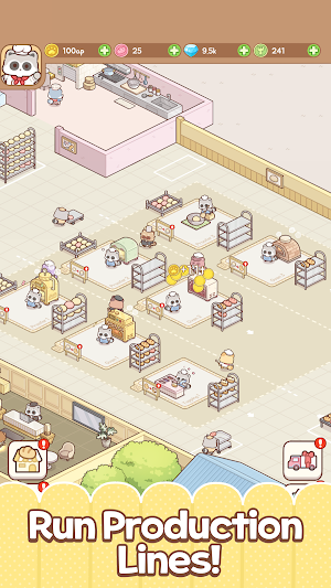 Raccoon Bread Inc: Idle Tycoon Screenshot 1