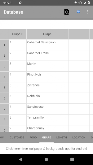 Unwrapped Database Screenshot 1