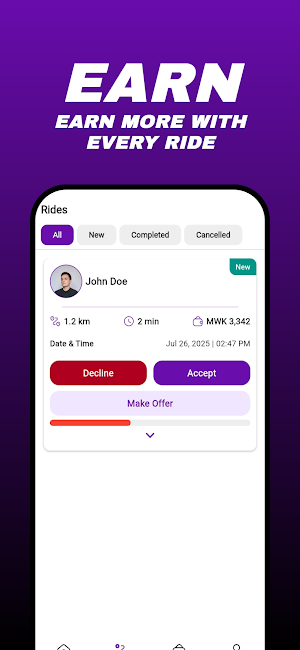 Rydz Captain - Driver App Screenshot 3