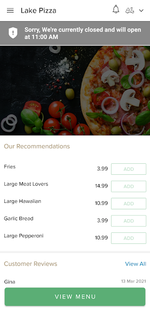 Lake Pizza Screenshot 1