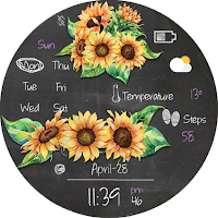 BFF127- Blackboard Art Flower