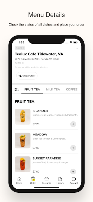 Tealux - Cafe Screenshot 1