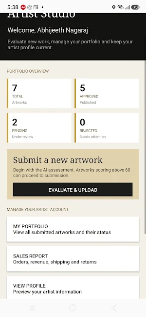 Auria Artists Screenshot 3