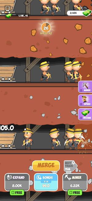 Miner Clickers: Gold & Gem Screenshot 1