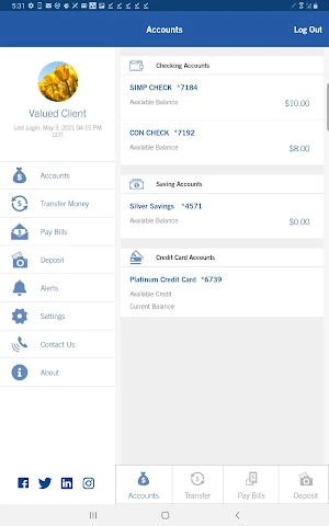 Hancock Whitney Tablet Screenshot 1