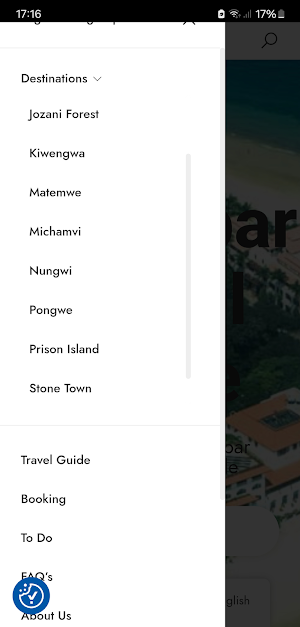 Zanzibar App Screenshot 1