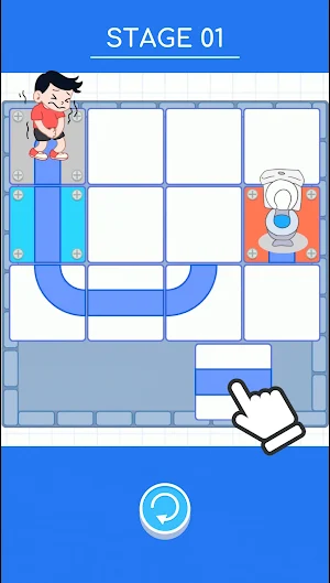 Toilet Slide Puzzle Screenshot 0