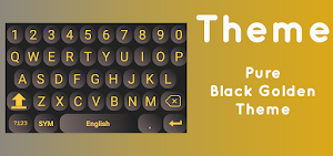 Luxury Golden Black Keyboard Screenshot 0