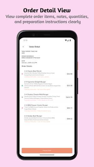 FoodBite - Kitchen App Screenshot 1