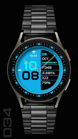 CC Digital 34 watch face Screenshot 0