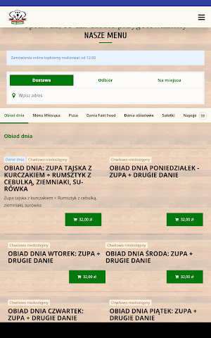 Pizzeria Pod Lasem Screenshot 2