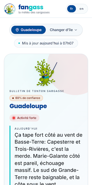 Fangass : météo des sargasses Screenshot 1