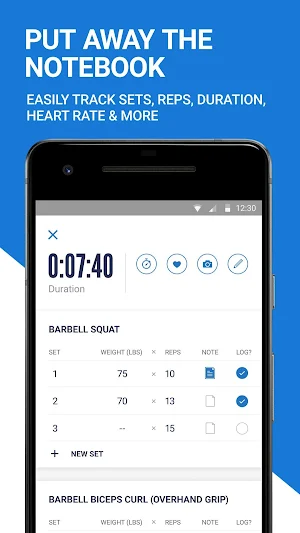 Fitness Buddy: Gym Workout, Weight Lifting Tracker Screenshot 3