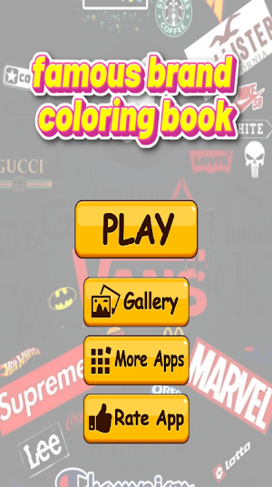 famous brand coloring book Screenshot 1
