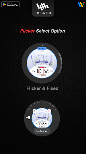 SamWatch Flower 2022 Lavender Screenshot 3