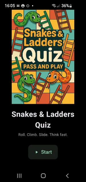 Snakes & Ladders Quiz Screenshot 1