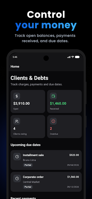 Clients & Debts Screenshot 0