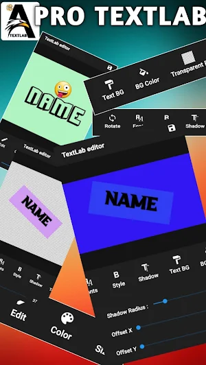 NAME TEXT EDITOR Screenshot 1