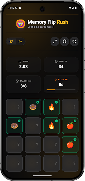 Memory Flip Rush Brain Trainer Screenshot 1